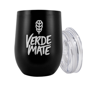 TermoLid – thermobeker voor yerba mate met deksel – Verde Mate (zwart) – 350 ml