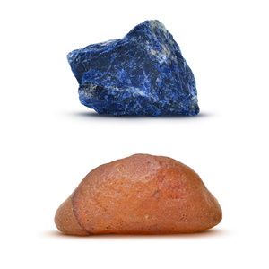 Set natuurstenen, kristallen en wieroken - esoterie, yoga, meditatie