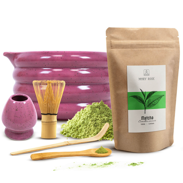 Matcha theezetset: matcha 100g + accessoires