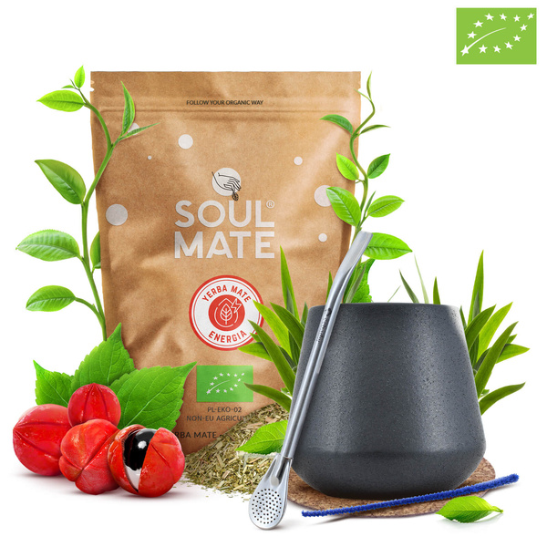 STARTER KIT VOOR YERBA MATE BOMBILLA KALEBAS 500g