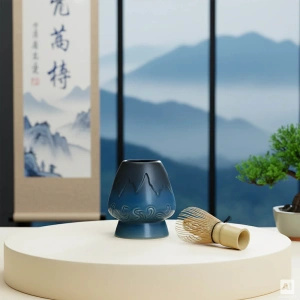 Geschenkset: Japanse premium matcha + matchawan + bamboeaccessoires