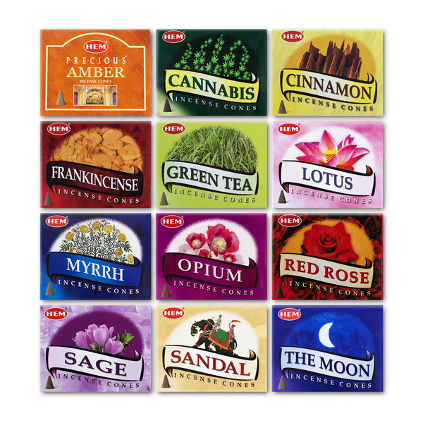 HEM Wierookkegels – mix van 12 geuren