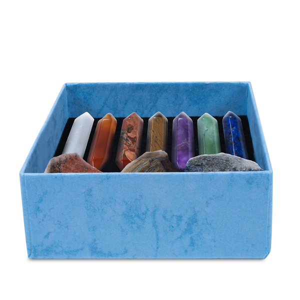 Set van chakra-stenen – in een geschenkdoos