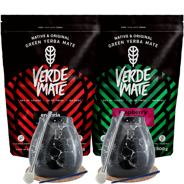Yerba Mate Energie voor Twee Bombilla Set 1kg