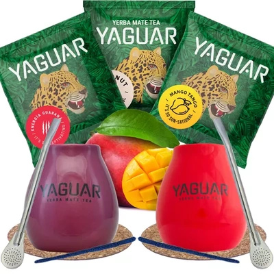 Yerba Mate Set voor koppels Yaguar Fruit