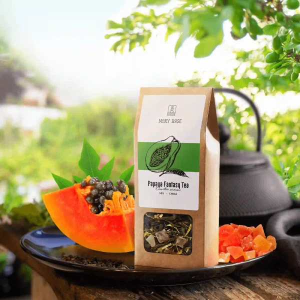 Mary Rose - Papaja Fantasie Groene Thee - 50g