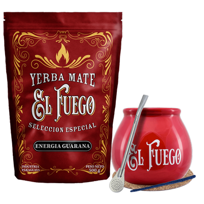 Startersset voor Yerba Mate El Fuego 500g STERK